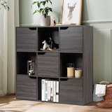 thumbnail of COSTWAY Librería con 5 Puertas y 9 Compartimentos, Estante de Pie, Estante de Oficina, Estantería de Almacenamiento Independiente para Sala de Estar