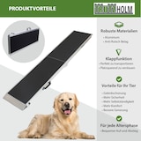 thumbnail of TRUTZHOLM Hunderampe klappbar 183 cm Tragkraft 180 kg Aluminiumrampe faltbar rutschfest mit Griff