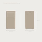 thumbnail of EVVO Aire Acondicionado Portatil 3 in 1 Clima P9, silencioso, 9.000 BTU, con Mando a Distancia, Superficie 20m2, Clase energética A, Blanco