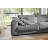 thumbnail of KAWOLA Sofa MADELINE Ecksofa Cord grau Recamiere rechts