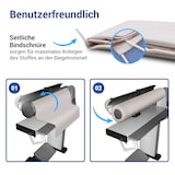 thumbnail of Bügeltuch universell Walzbreite 85cm Baumwoll-Köper-Gewebe für Bügelautomat