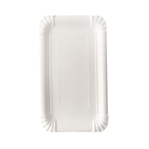 Papstar Pappteller eckig "pure" 13 x 20 cm weiß, 25 x 12 Stück