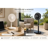 thumbnail of Ventilador silencioso Batería inalámbrica recargable USB BLANCO Soporte plegable y telescópico Control remoto 24h Duración de la batería Jocca