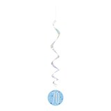 thumbnail of 6 Swirl Girlanden blau & silber Zahl 70