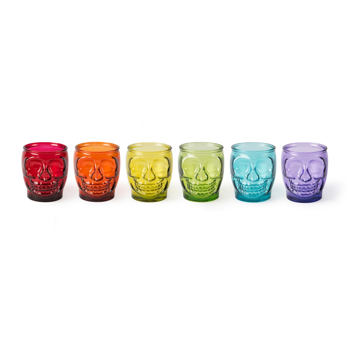 Excelsa Set Von 6 Wasserglas Calavera Glas 40 Cl Bunt