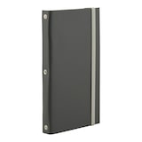 thumbnail of Securit® Porta-cuentas "Leather" - Gris - Cubierta de cuero, base de madera maciza y cierre elástico