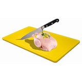 thumbnail of METRO PROFESSIONAL Snijplank GN 1/2, polyethyleen, 32.5 x 26.5 cm, met sapgroef, geel