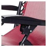 thumbnail of Silla plegable tumbona hamaca Gravedad Cero roja