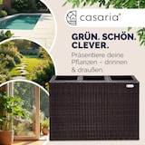 thumbnail of Deuba Poly Rattan Blumentopf Wasserabfluss Innentöpfe Braun