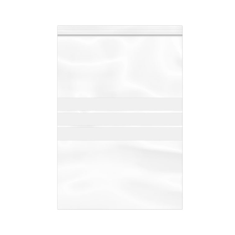 MONOUSO - Plastic Zak met Rits Automatische Sluiting Schrijfblokje 25x35cm G-160 (100 Stuks)