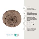thumbnail of Schiesser Spannbettlaken Jessi - Edeljersey - 150 x 200 cm - Braun