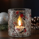 thumbnail of Teelichthalter GIMPEL Windlicht Bruchglasoptik H: 10cm D: 9cm