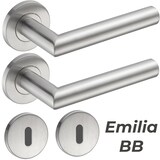 thumbnail of Türgriff Edelstahl Türgarnitur Türdrücker Türbeschlag Türklinke Innentür Bad WC EMILY BB