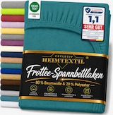 thumbnail of EXKLUSIV HEIMTEXTIL Frottee Spannbettlaken Rundumgummizug Marke 120 x 200 cm Petrol 80% Baumwolle 20% Polyester  Öko - Tex Zertifiziert Bed-Sheet
