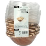 thumbnail of 50 Schalen, Palmblatt rund 300 ml Ø 15 cm · 8,3 cm mit rPET Deckel "Kombipack"