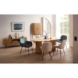 thumbnail of SIT Möbel Schrank | 2 Türen | Mangoholz natur | Gestell Altmetall schwarz | B 100 x T 40 x H 172 cm | 09369-01 | Serie STRIPE