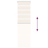 thumbnail of vidaXL Doppelrollo Marmorbeige 40x150 cm Stoffbreite 35,9 cm Polyester