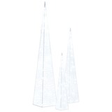 thumbnail of LED-Leuchtkegel-Set Acryl Deko Kaltweiß 30/45/60 cm