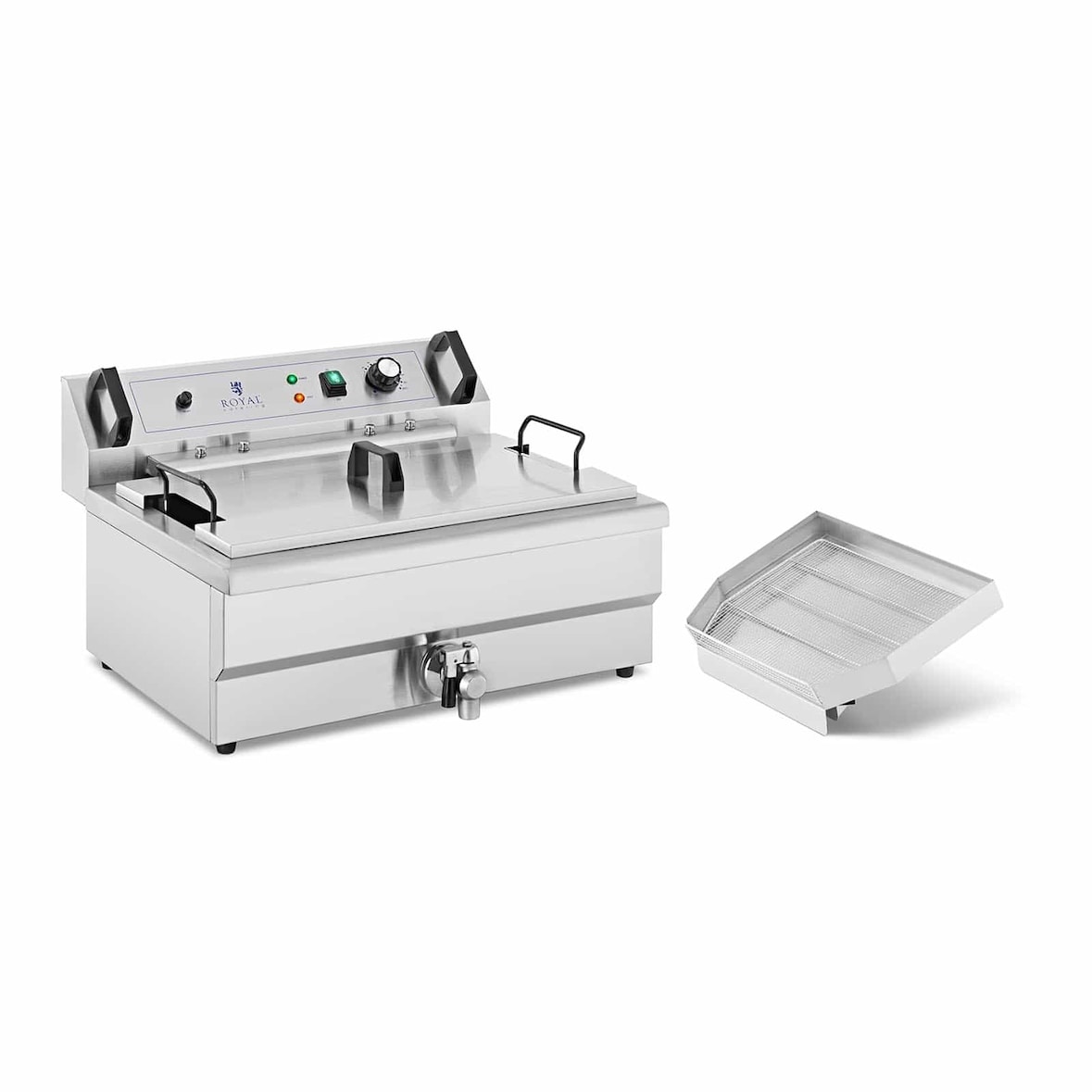 Helloshop26 - Professionele roestvrijstalen donutfriteuse van 23 liter 230 volt 14_0003991