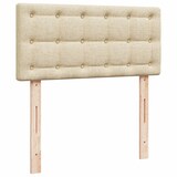 thumbnail of vidaXL Boxspringbett mit Matratze Creme 100x200 cm Stoff