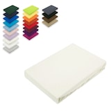 thumbnail of Topper Jersey Spannbettlaken  200x220 cm  Naturweiss