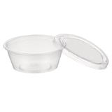 thumbnail of 400x Dressingbecher Saucenbecher  50ml transparent mit Deckel aus PP
