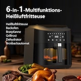 thumbnail of Airfryer 9L XL Heißluftfritteuse mit Digital-Touchscreen, 9 voreingestellten Programmen, 2350 W, Sichtfenster mit Beleuchtung, fettarm oder ohne Öl