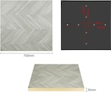 thumbnail of Bolero, vorgebohrte Tischplatte im Chevron-Design, 700mm