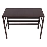 thumbnail of Cubierta de aluminio para aire acondicionado/bomba de calor HWC-K59, cubierta de rejilla protectora estante para plantas, metal 74x98x38cm ~ marrón