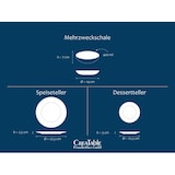 thumbnail of CreaTable Celadon Grün Tellerset 12-tlg Steinzeug