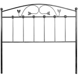 thumbnail of Cabecero de forja Manchego, color Negro Plata.  Cabezal para cama de 135 cm, Cama 142 cm x 125 cm