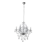 thumbnail of SalesFever Kronleuchter 120 cm | 9-flammig | Metall mit klarem Acryl-Glas | B 53 x T 63 x H 120 cm | transparent