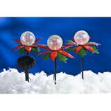 thumbnail of 3er-Set LED Weihnachtsterne mit Farbwechsler Solarleuchte Weihnachtsbeleuchtung