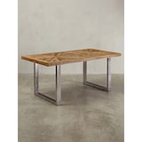 thumbnail of Rustikaler Mangoholz Esszimmertisch, Metallbeine, stabil, pflegeleicht. 200x100x76 cm | Kadima Design