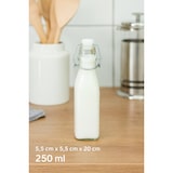 thumbnail of Botellas pequeñas de vidrio con cierre hermético – Juego de 6 – 250 ml – Transparente