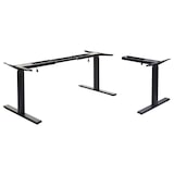thumbnail of Gestell HWC-D40, variables Tischgestell für Eck-Schreibtisch, elektrisch höhenverstellbar Memory 45kg ~ schwarz