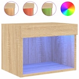 thumbnail of vidaXL Wand-Nachttisch mit LED-Leuchten Sonoma-Eiche