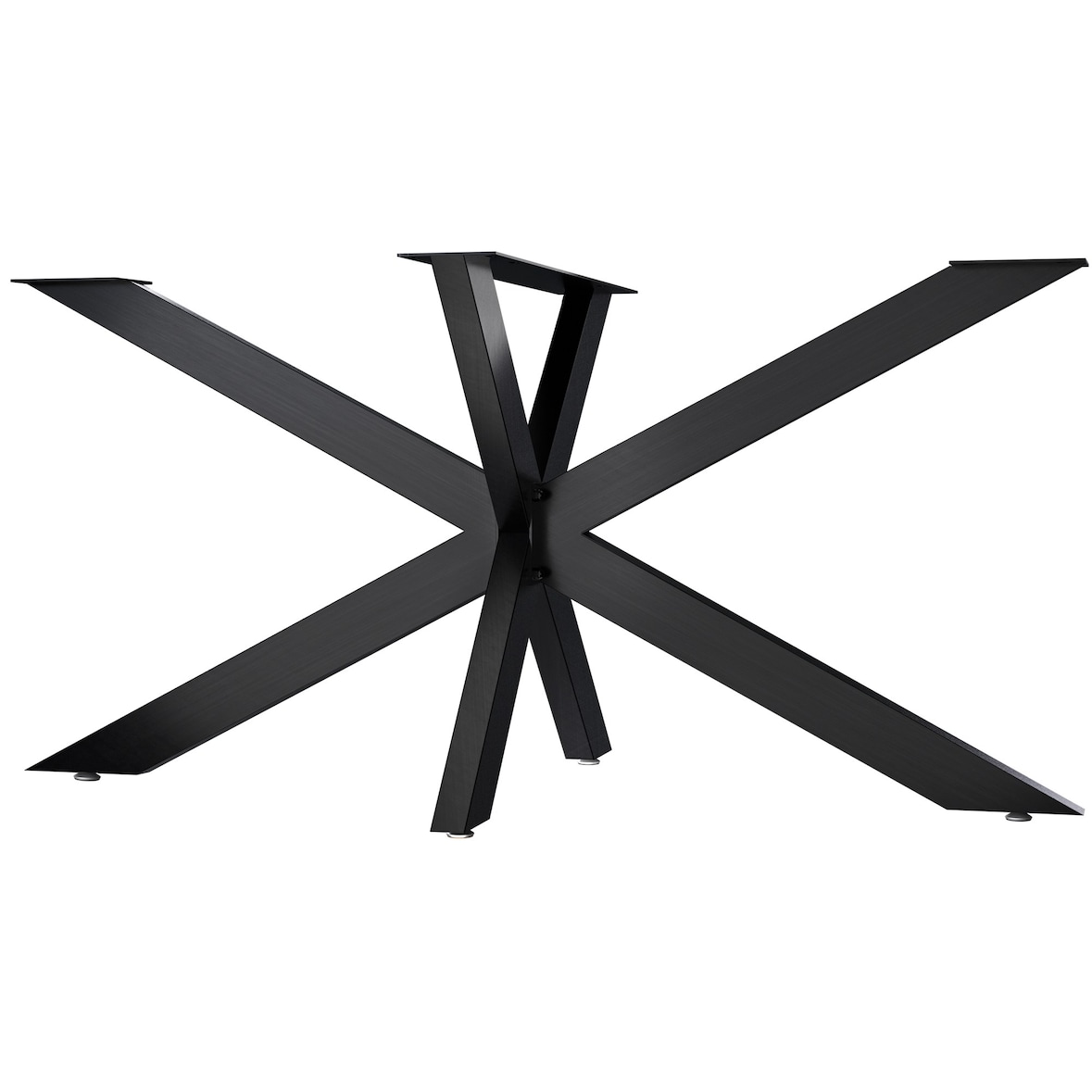 Pés de mesa Hardwick preto industrial/150x78x71 cm