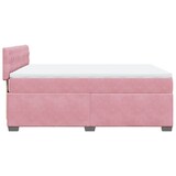 thumbnail of vidaXL Boxspringbett mit Matratze Rosa 160x200 cm Samt