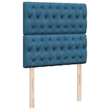 thumbnail of vidaXL Boxspringbett mit Matratze Blau 80x200 cm Samt