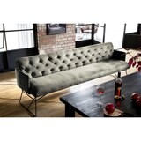 thumbnail of KAWOLA Esszimmerbank CHARME Velvet silber 166cm