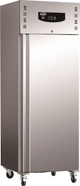 thumbnail of Kühlschrank BONGO auf Räder | 1x abschließbare Tür | 600 Liter, HxBxT 201x68x81cm | -2/+8°C | Edelstahl/Aluminum + CHEFGASTRO Geschirrtuch