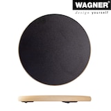 thumbnail of WAGNER Pflanzenroller BLACK Ø 29,5 x 2,5 cm, für innen, MDF mit Melamin, schwarz, Tragkraft 100 kg, DE Ware - 20027501