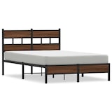thumbnail of vidaXL Bedframe zonder matras bewerkt hout bruin eikenkleur 120x190 cm