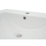 thumbnail of Waschbecken HWC-D16, Waschtisch Handwaschbecken Badezimmer Bad, Keramik eckig weiß ~ 61cm 30mm Kante