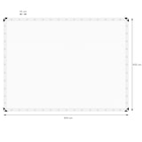 thumbnail of ECD Germany Abdeckplane Gewebeplane mit Ösen 6x8 m 48m² 260g/m² Weiß aus Polyethylen Schimmelresistent Wasserdicht Reißfest Schutzplane Bootsplane