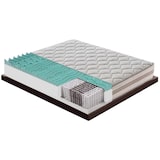 thumbnail of MaterassieDoghe - Materasso 100x200 a molle e Memory Foam - Alto 25 cm - 9 zone di comfort - 800 molle - Rivestimento sfoderabile