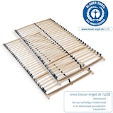 thumbnail of Lattenrost 160x200, Ergonomischer 7 Zonen Lattenrost aus Buchenholz, 28 Latten, Hergestellt in Deutschland, 2x 80x200cm Lattenrost, Traglast 150Kg