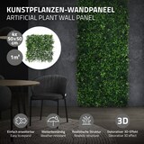 Künstliche Pflanzenwandpaneele für die Dekoration.