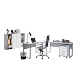 thumbnail of Büromöbel-Set TABOR PRO 2 in lichtgrau / weiß matt, Arbeitszimmer Komplett-Set